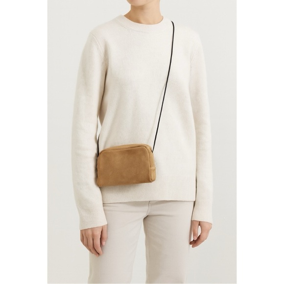 Maria Jobse Handbags - Maria Jobse Suede Pouch Shoulder Bag Crossbody Tan Minimalist Quiet Luxury Chic